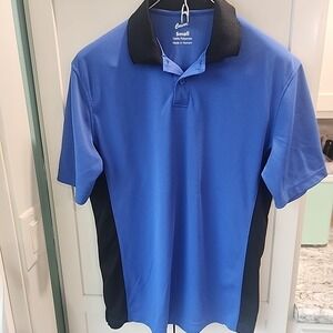 Culver's Restaurant Employee Work Uniform Blue Black Polo Shirt - Men's Sz S